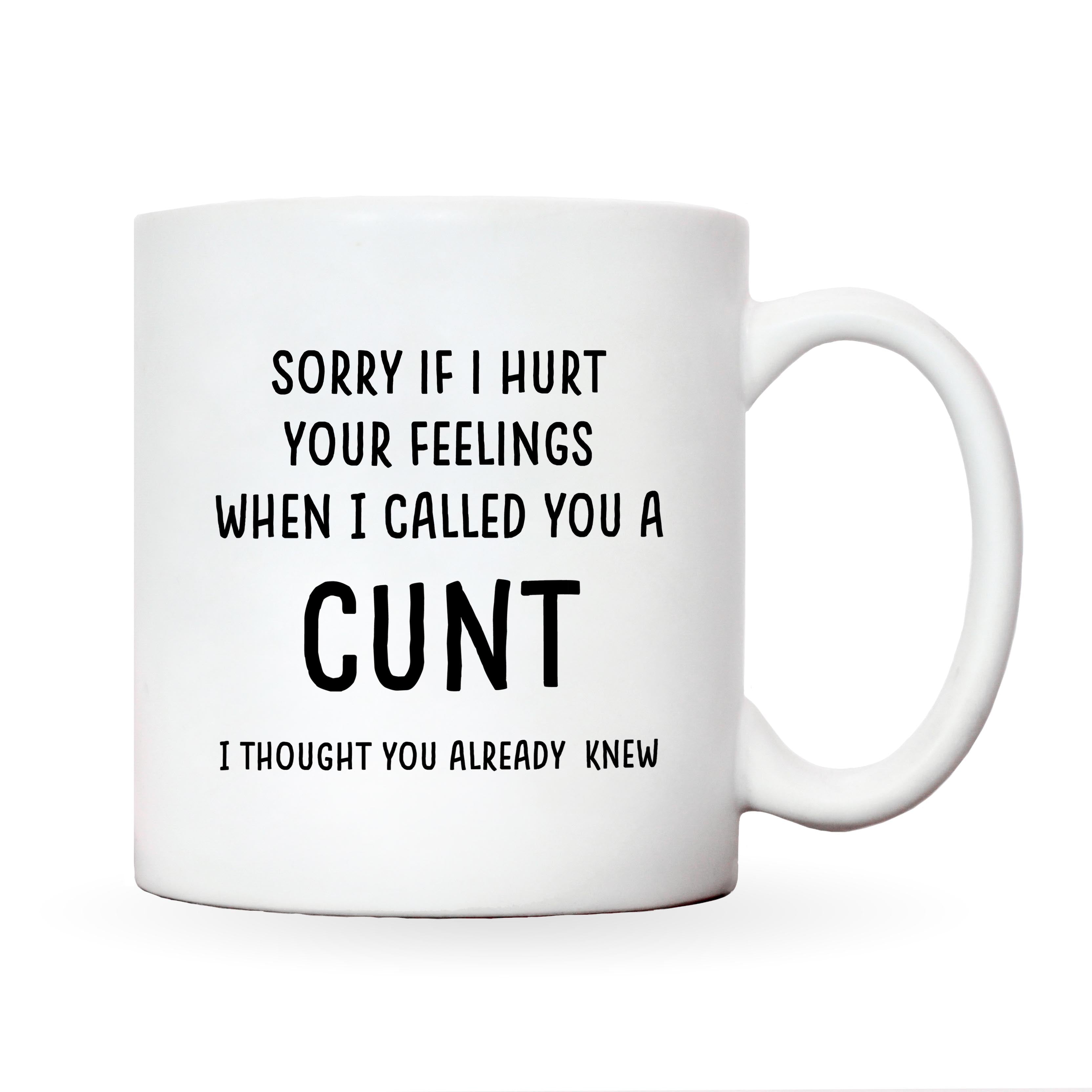 Sorry If I Hurt Your Feelings When I Called You A Cunt Mug